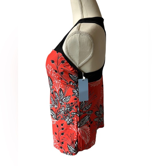 YONIQUE modest Tankini swim racerback top w built in bra w back clasp NWT - Picture 7 of 8